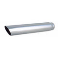 Vibrant Performance 1557 4-Inch Round Stainless Steel Exhaust Tip with Angled Cut and Weld-On Mounting
