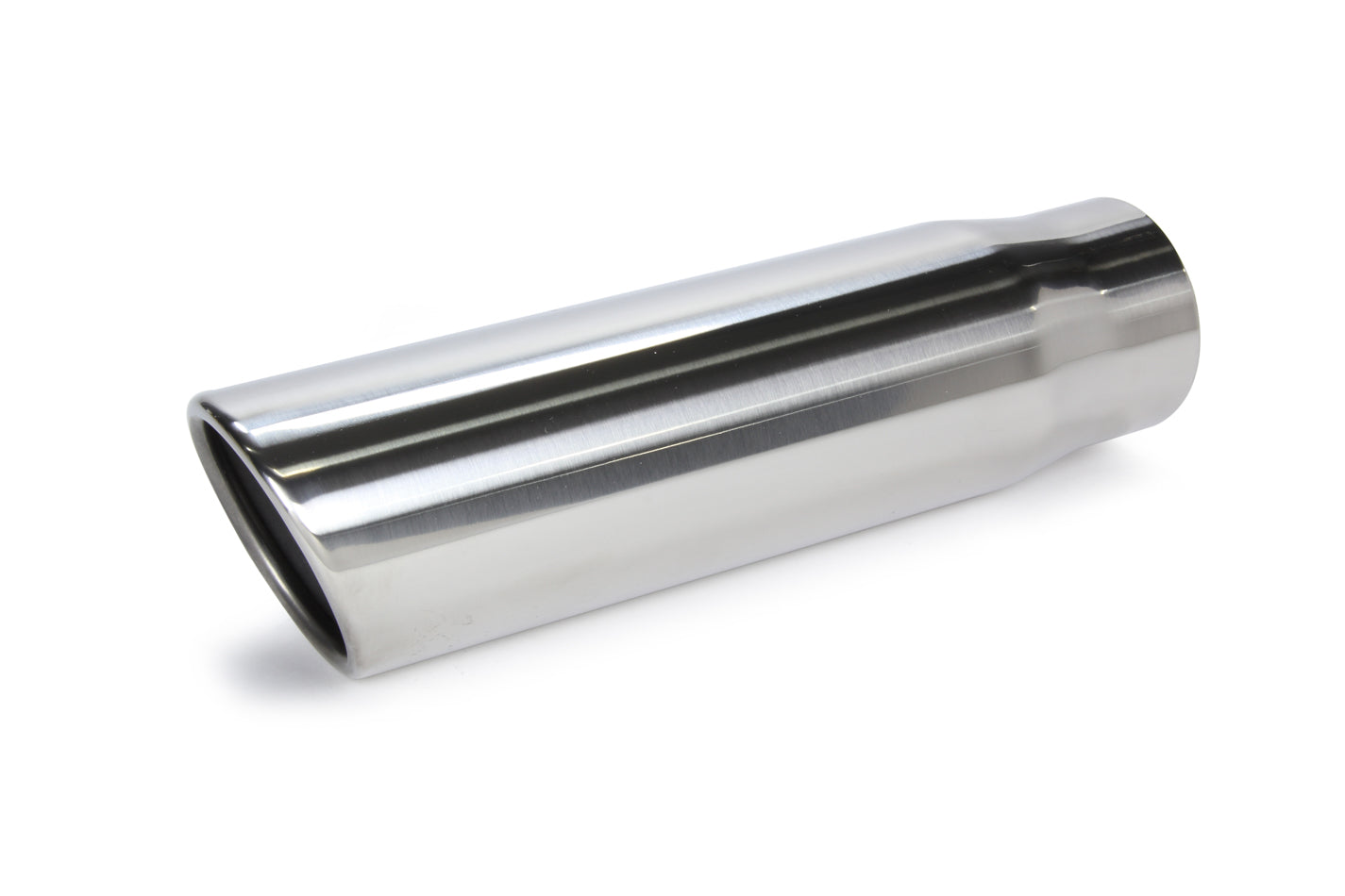 Vibrant Performance VIB1575 3-Inch Round Stainless Steel Exhaust Tip with Angled Cut and Rolled Edge