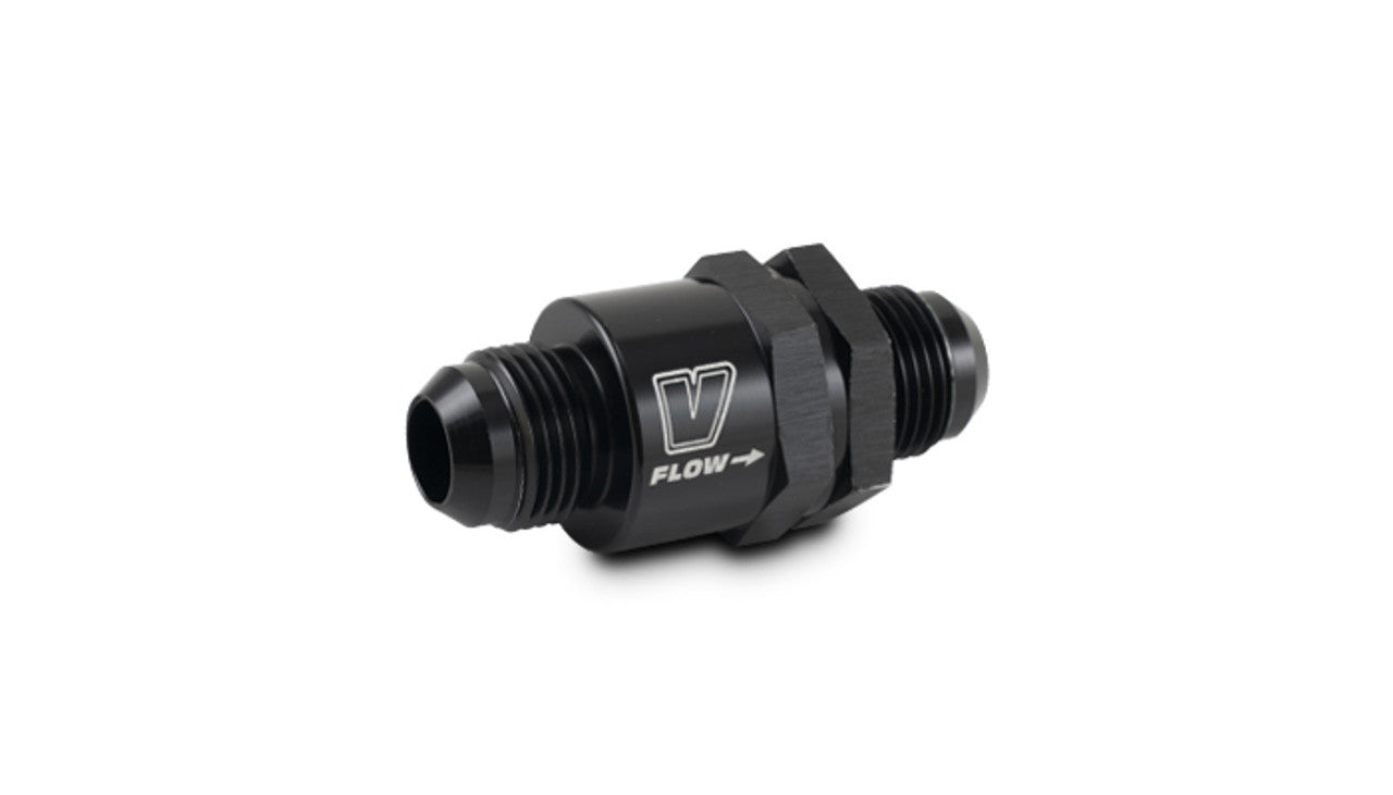 Vibrant Performance VIB16023 One Way Check Valve -10 AN Piston Style Aluminum Black Anodized