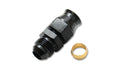 Vibrant Performance VIB16455 -6AN Male to 5/16 Inch Tube Adapter Fitting, Brass Ferrule, Aluminum, Black Anodized Finish