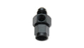 Vibrant Performance 16490 Female AN to Male AN Flare Union Adapter, 10 AN to 10 AN, Aluminum Black Anodized