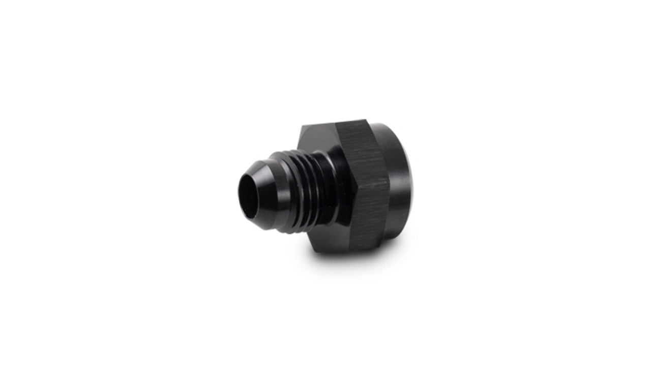 Vibrant Performance 16522 Adapter, 1/2-20 Female Inverted Flare to 6AN Male, Aluminum Black Anodized