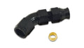 Vibrant Performance VIB16556 45 Degree AN Female Tube Fitting for 3/8 Inch Tubing, Aluminum Black Anodized