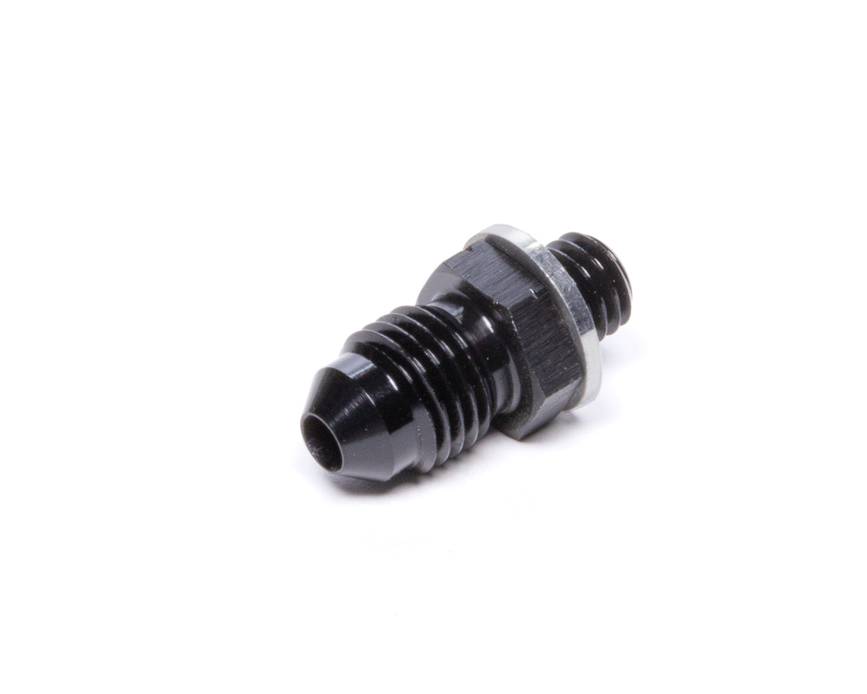 Vibrant Performance VIB16603 -4AN to 8mm x 1.25 Metric Straight Adapter, Aluminum, Black Anodized
