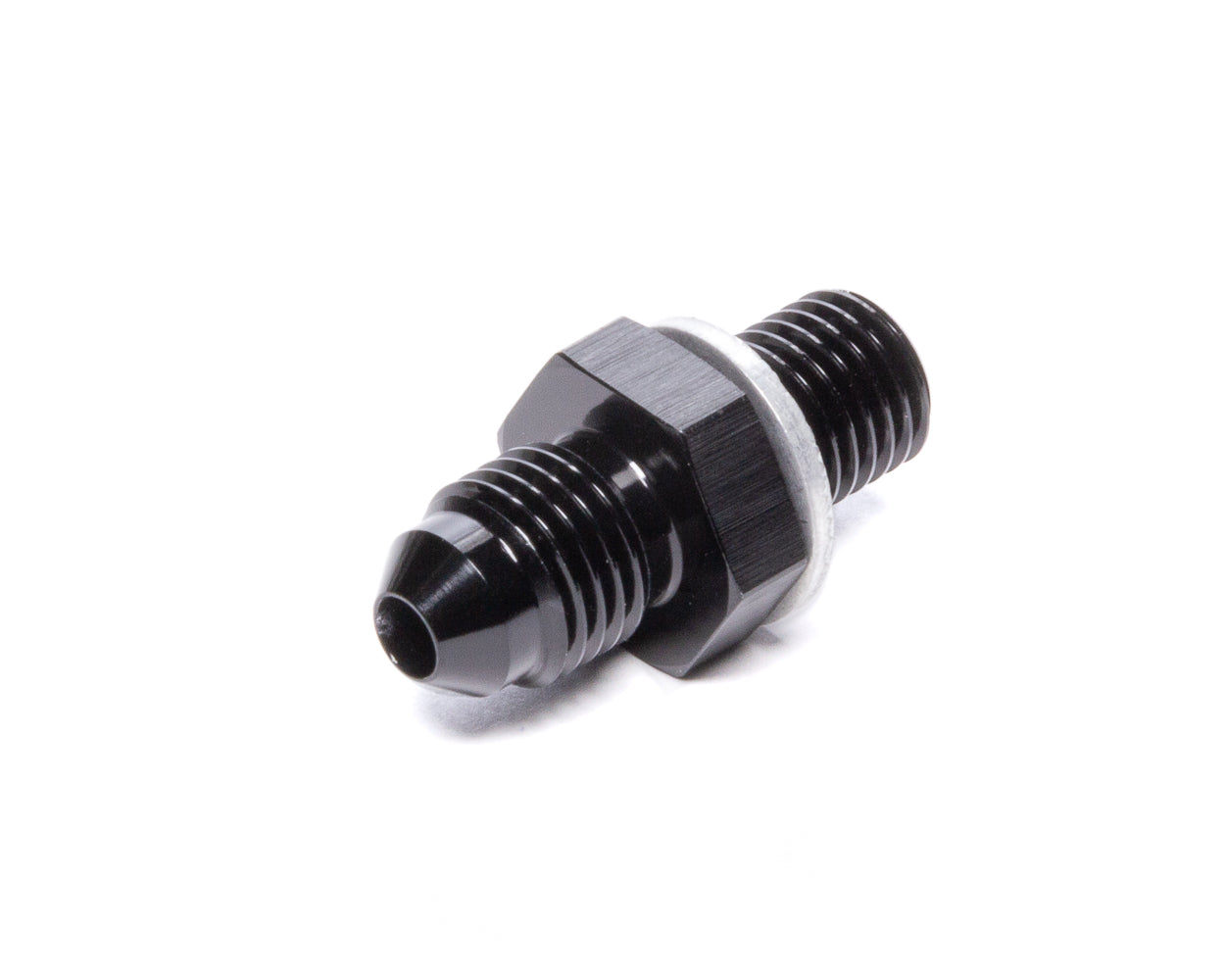 Vibrant Performance VIB16605 - 4AN to 10mm x 1.25mm Straight Adapter in Black Anodized Aluminum