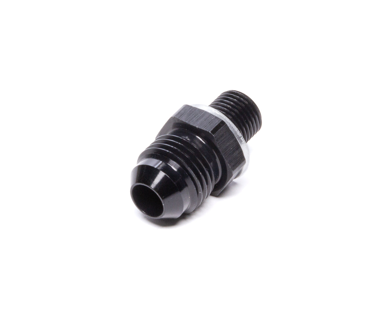Vibrant Performance 16612 -6AN to 10mm x 1.00 Male Straight Adapter with Aluminum Black Anodized Finish