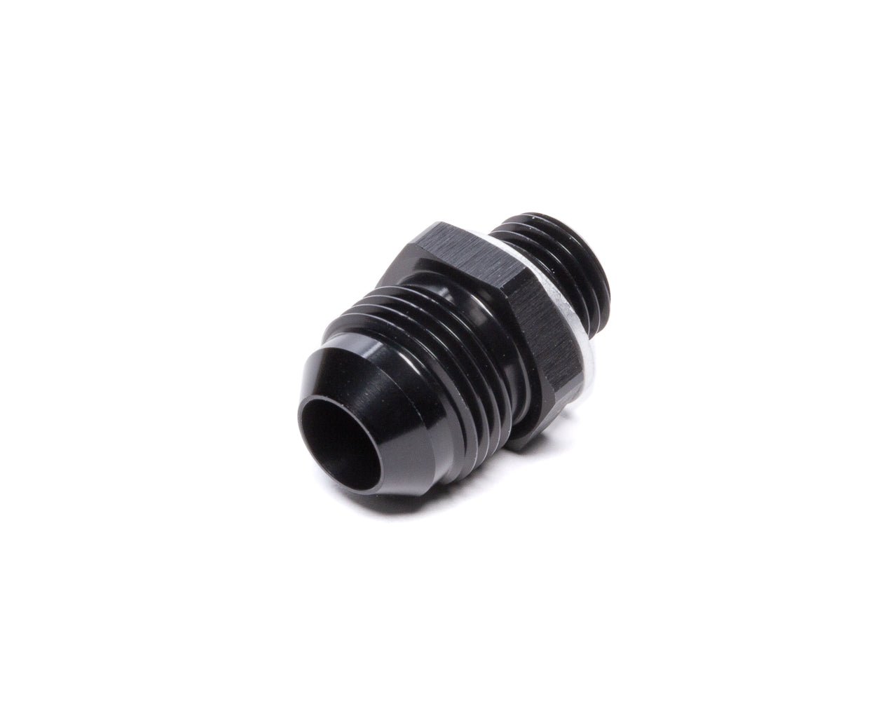 Vibrant Performance 16625 -8AN to 14mm x 1.50 Male Straight Adapter in Black Anodized Aluminum