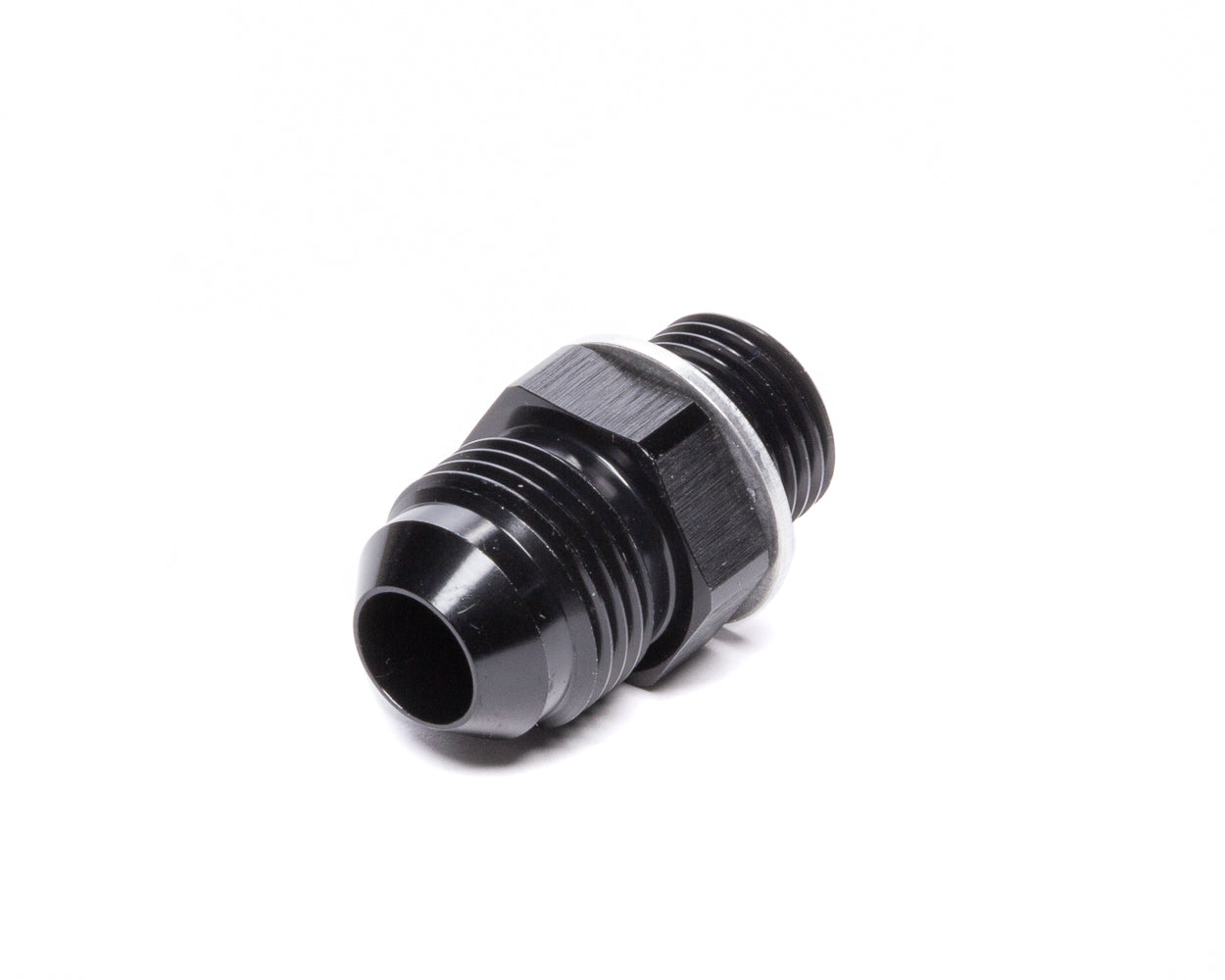 Vibrant Performance 16626 -8AN to 16mm x 1.50 Male Straight Adapter in Black Anodized Aluminum