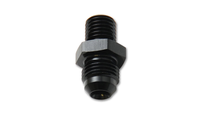 Vibrant Performance AN to M22 x 1.5 Metric Fitting Adapter, 10 AN Male to 22mm x 1.50 Male, Aluminum, Black Anodized
