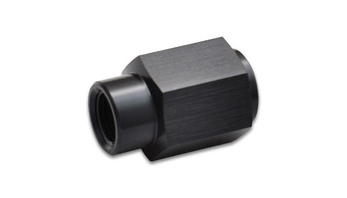 Vibrant Performance LS Engine Fuel Pressure Adapter Fitting 4AN Female to 1/8 Inch NPT Female Aluminum Black Anodized