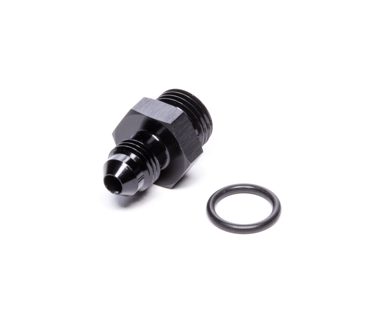 Vibrant Performance 16822 -4AN Flare to 6AN O-Ring Male Adapter, Aluminum, Black Anodized