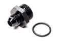 Vibrant Performance 16833 -8AN Flare to 12AN O-Ring Male Adapter with Straight Cut Thread, Aluminum, Black Anodized