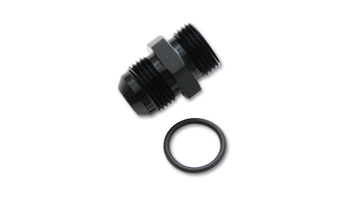 Vibrant Performance 16845 -16AN Flare to 16AN O-Ring Adapter, Aluminum Black Anodized