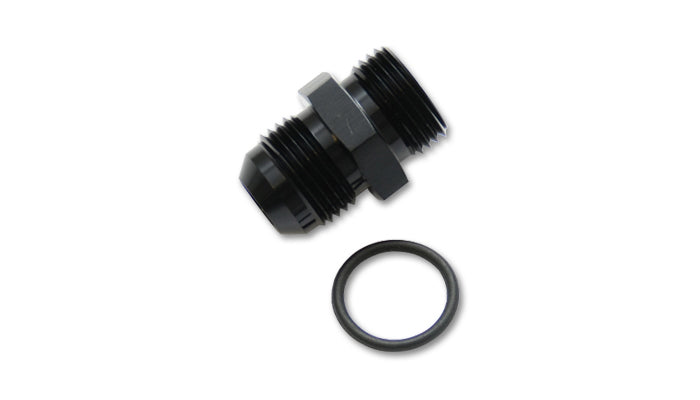 Vibrant Performance 16847 -20 AN Male Flare to -16 ORB Adapter Fitting Aluminum Black Anodized