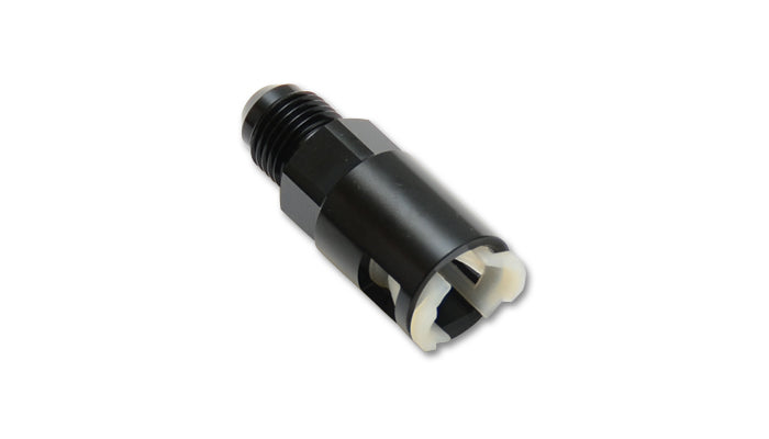 Vibrant Performance 16885 Quick Disconnect EFI Adapter Fitting -6AN Male to 5/16 Inch SAE Female Aluminum Black Anodized