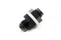 Vibrant Performance -8AN Fuel Cell Bulkhead Adapter Fitting with PTFE Gaskets, Aluminum, Black Anodized