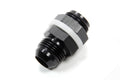 Vibrant Performance - Part Number 16895 - -12AN Fuel Cell Bulkhead Adapter Fitting with PTFE Gaskets, Aluminum, Black Anodized Finish