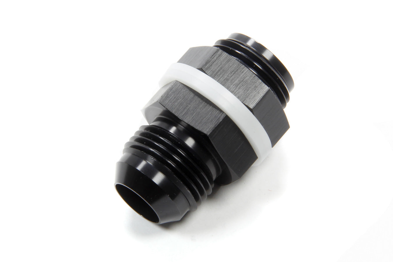 Vibrant Performance - Part Number 16895 - -12AN Fuel Cell Bulkhead Adapter Fitting with PTFE Gaskets, Aluminum, Black Anodized Finish