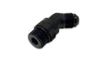Vibrant Performance VIB16940 45 Degree Male -6 AN to Male Straight Fitting Aluminum Black Anodized