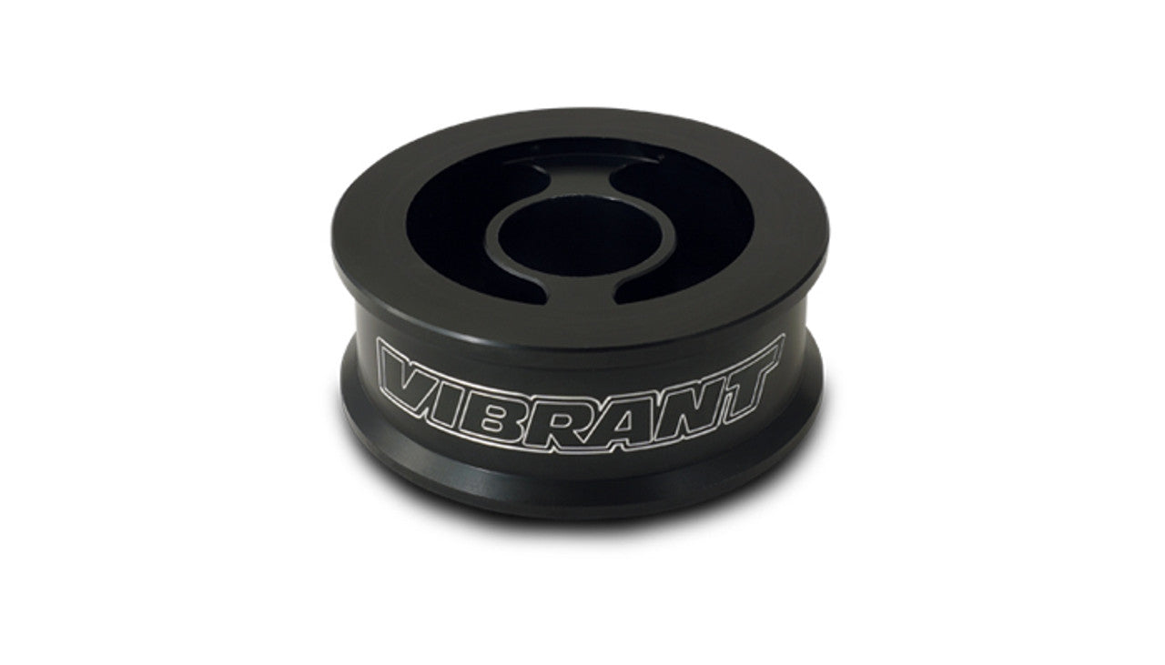 Vibrant Performance Oil Cooler Adapter 17070 with 18mm, 20mm, 22mm, and 3/4-16 Inch Center Threads Aluminum Black Anodized