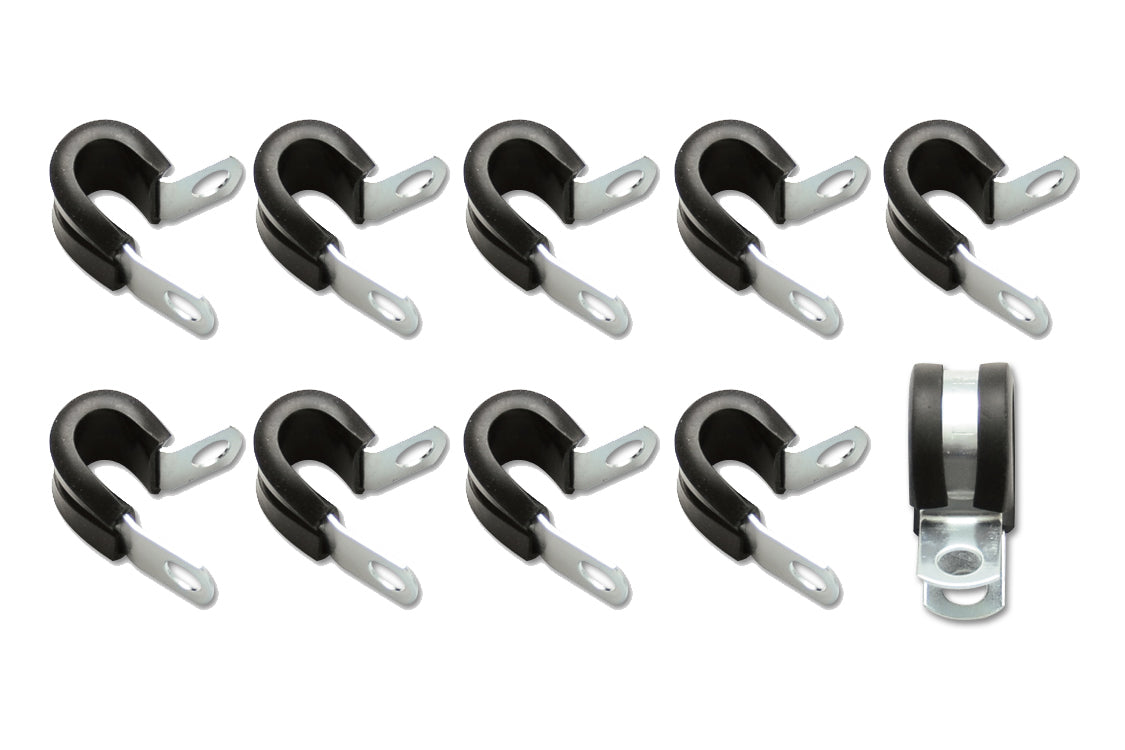 Vibrant Performance VIB17191 Line Clamp for 3/8 Inch ID Hose, Rubber Lining, Stainless Steel, Pack of 10