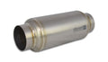 Vibrant Performance Resonator 17525 with 2.5 Inch Inlet and Outlet, 12 Inch Length, Titanium Finish