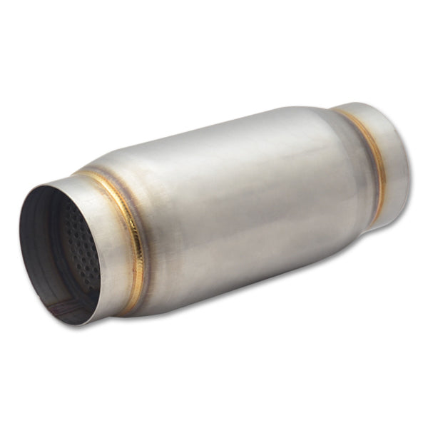 Vibrant Performance Stainless Steel Race Muffler 3-Inch Inlet and Outlet, 9 Inch Length