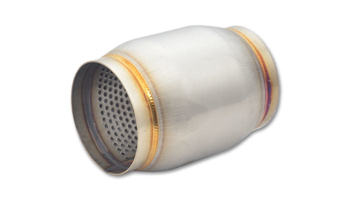 Vibrant Performance Stainless Steel Race Muffler with 3-Inch Inlet and Outlet