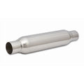 Vibrant Performance S.S. Resonator 1791 with 2.25 Inch Inlet and Outlet, 3.5 Inch Diameter, 18 Inch Length, Polished Stainless Steel