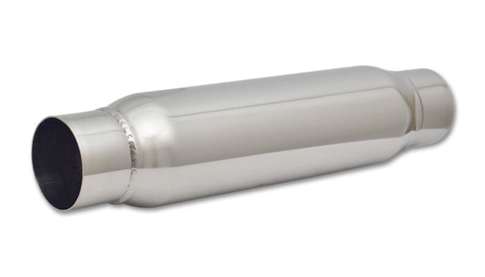 Vibrant Performance Bottle Style Resonator 3 Inch Inlet and Outlet, 18 Inch Length, Stainless Steel