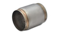 Vibrant Performance Stainless Steel Race Muffler 3.5 Inch Inlet and Outlet, 4.125 Inch Diameter, 5 Inch Length