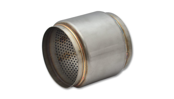 Vibrant Performance Muffler 17985 with 4.5 Inch Inlet and Outlet, 5.125 Inch Diameter Stainless Steel, 5 Inch Length
