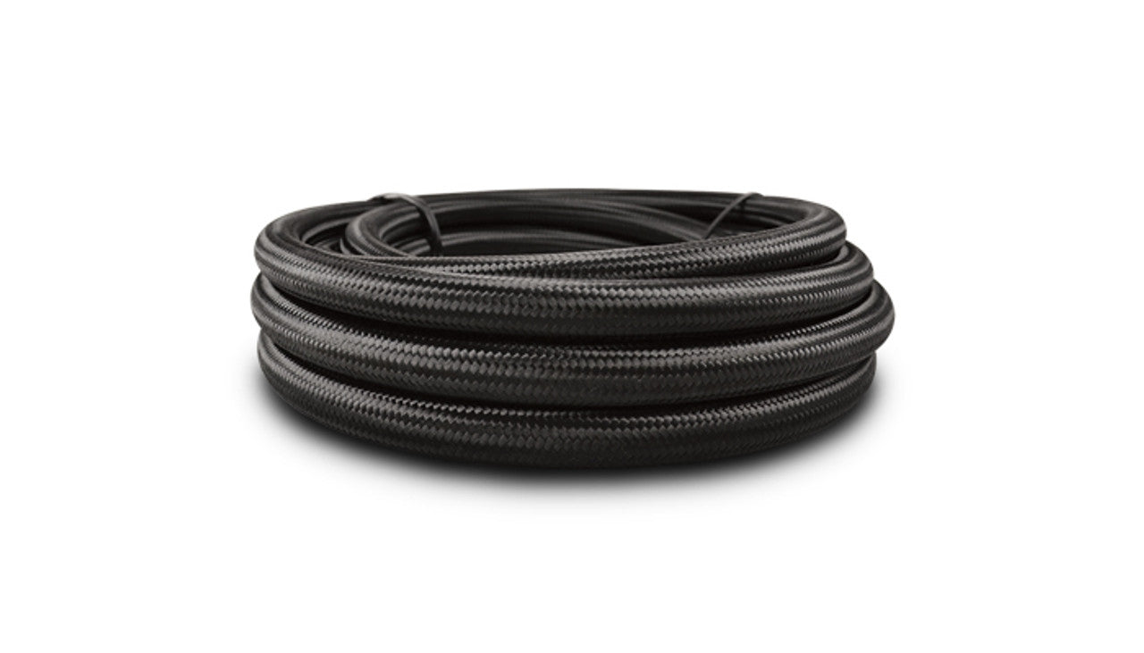 VIBRANT PERFORMANCE 18963 10ft Black Nylon Braided PTFE Flex Hose with 3AN Fittings