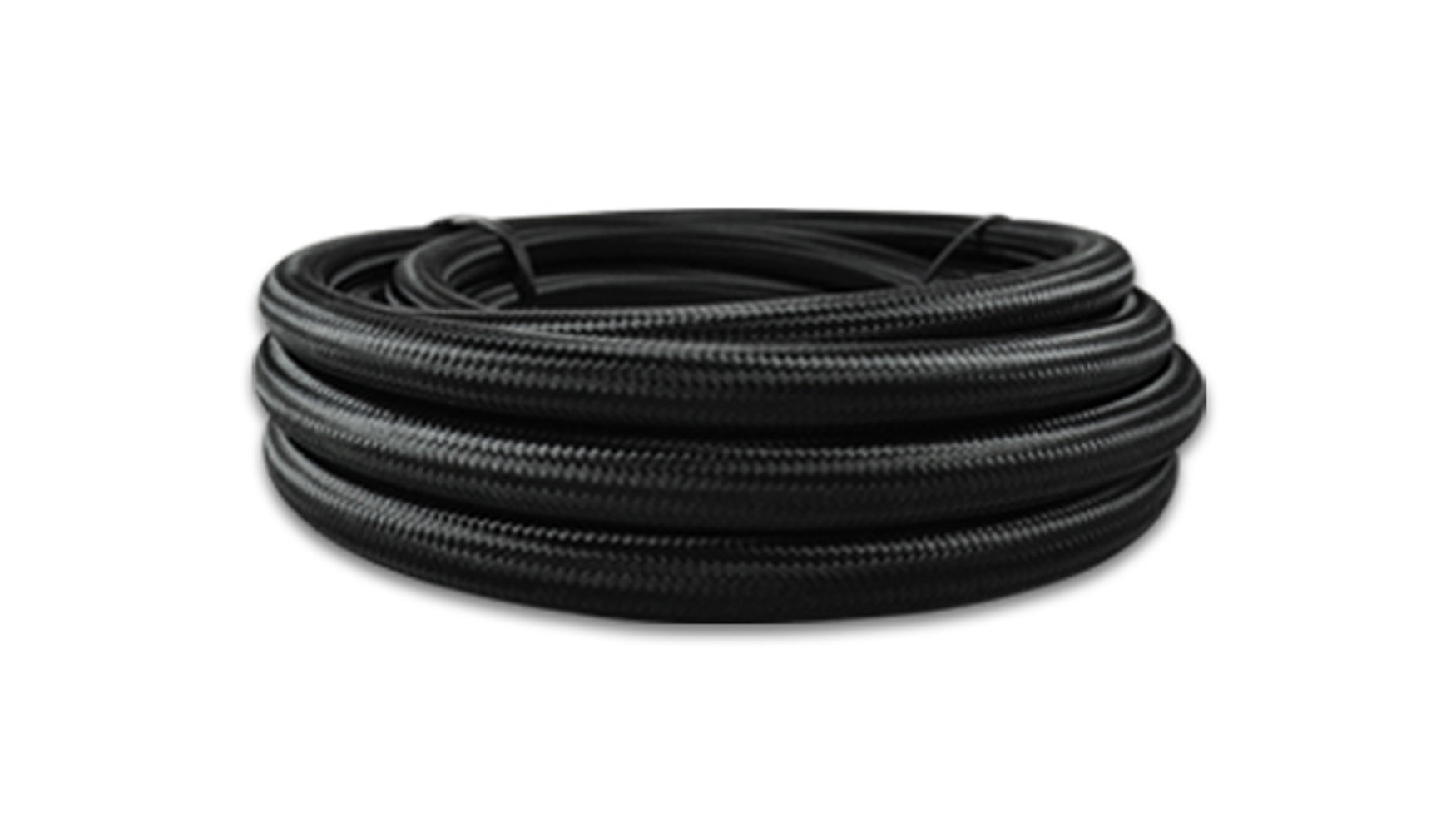 Vibrant Performance 18972 Black Nylon Braided PTFE Flex Hose, 12 AN, 10 ft Length
