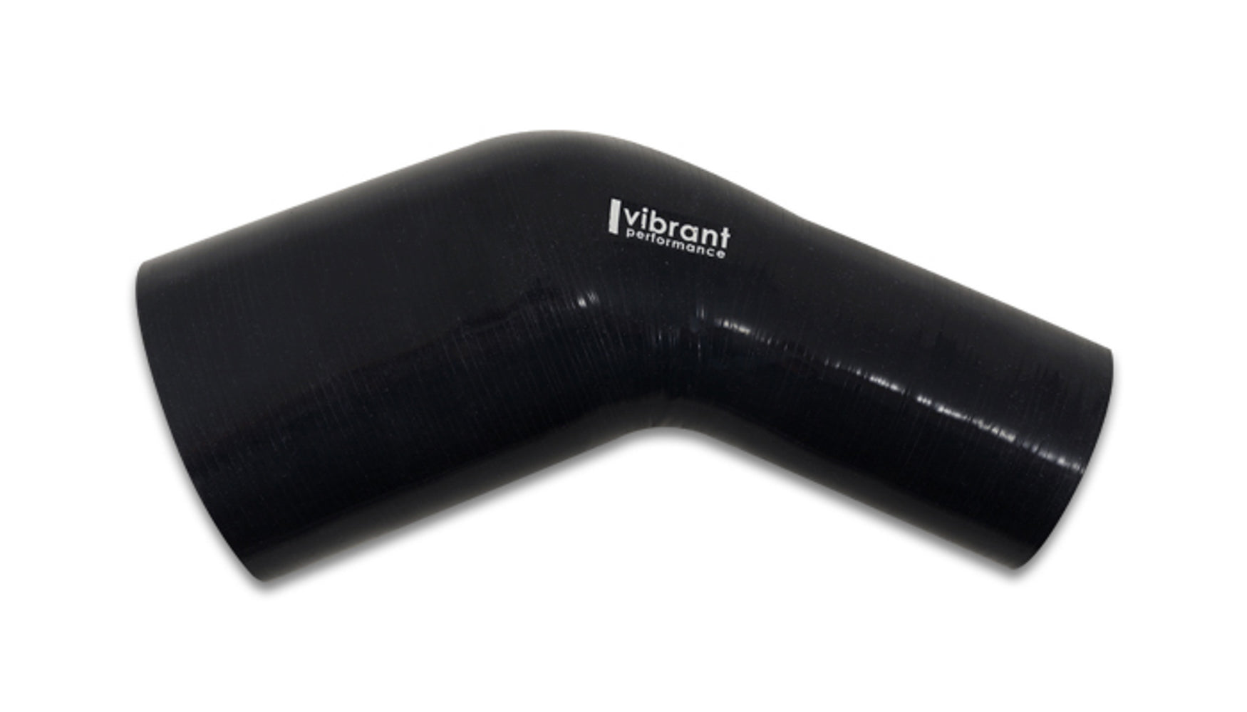 Vibrant Performance 19762 45 Degree Silicone Transition Hose with 3 Inch to 2.5 Inch Inner Diameter, Black