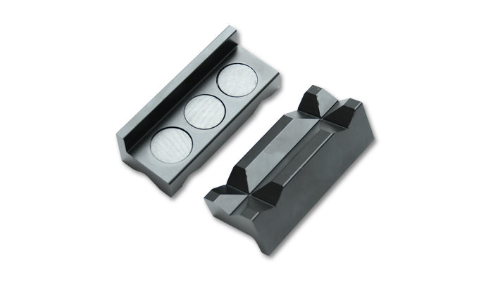 Vibrant Performance Vise 20990 Billet Aluminum Vise Jaws, Black Anodized, Pair