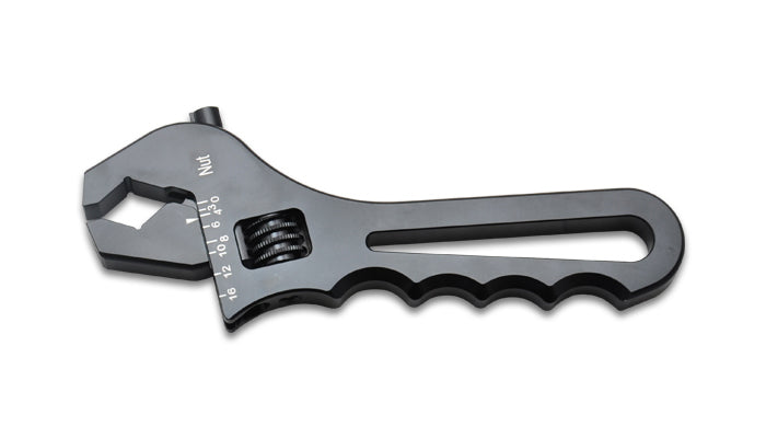 Vibrant Performance Adjustable AN Wrench - 4 to 16 AN, Aluminum, Black Anodized