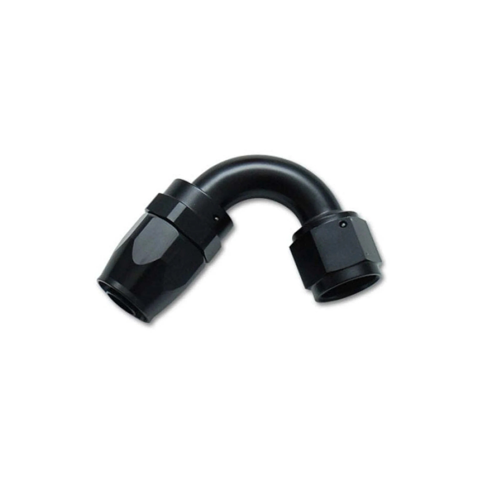 Vibrant Performance 21208 120 Degree Hose End Fitting for -8 AN Hose, Aluminum Black Anodized