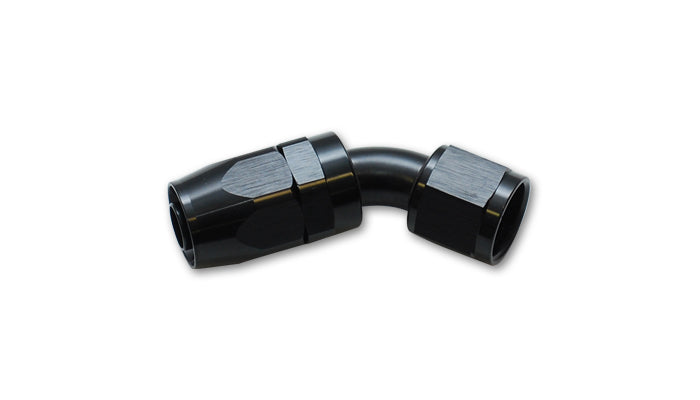 Vibrant Performance 21408 45 Degree Hose End Fitting for -8AN Hoses, Aluminum Black Anodized