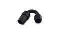 Vibrant Performance 21504 150 Degree Hose End Fitting for -4 AN Hoses, Aluminum Black Anodized