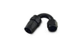 Vibrant Performance 21520 150 Degree Hose End Fitting for -20 AN Hose, Aluminum Black Anodized Swivel Adapter
