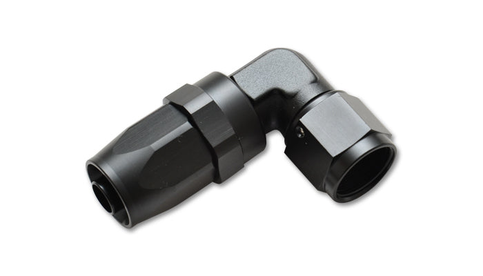 Vibrant Performance 21986 90 Degree Aluminum AN Hose End Fitting for -6AN Hoses, Black Anodized