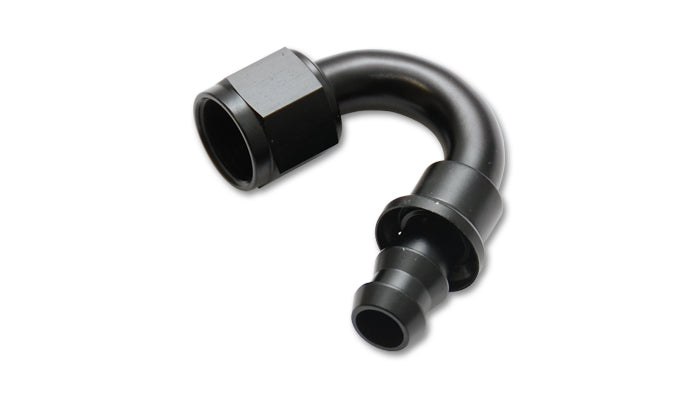Vibrant Performance VIB22506 -6AN Push-On Hose End Fitting with 150 Degree Angle and Aluminum Construction