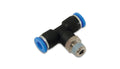 Vibrant Performance VIB22632 Male Tee Push Lock Fitting for 1/8 Inch NPT to 1/4 Inch Tube Connections