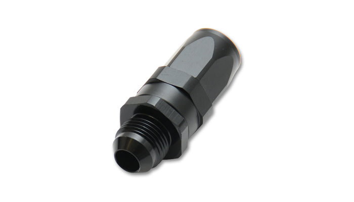 Vibrant Performance VIBRANT PERFORMANCE 24010 Male -10AN Flare Straight Hose End Fitting Aluminum Black Anodized