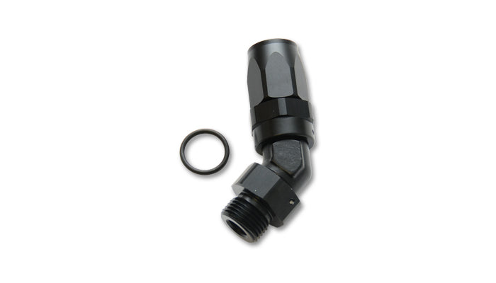 Vibrant Performance Male -6AN to 9/16-18 45 Degree Hose End Fitting