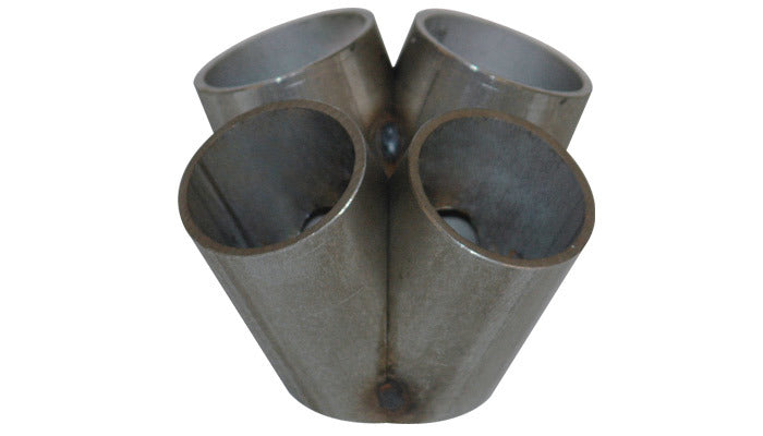 Vibrant Performance VIB2451 T3 Turbo Merge Collector with 4 Into 1 Design and 1.875-Inch Primary Tubes