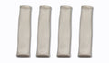Vibrant Performance Spark Plug Boot Sleeve 0.75 Inch Diameter, 8 Inch Length, Braided Fiberglass, Silver, Set of 4