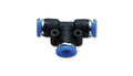 Vibrant Performance 2676 Air Hose Fitting Union Tee 3/8 Inch OD Tubing Plastic Black