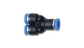 Vibrant Performance VIB2681 Air Hose Fitting Y-Union for 3/8 Inch OD Tubing, Plastic, Black